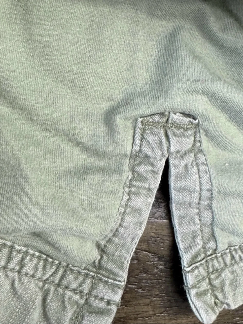 18-24M Old Navy Sage Green Drapey Anorak Hooded Parka Jacket Coat Baby Girl